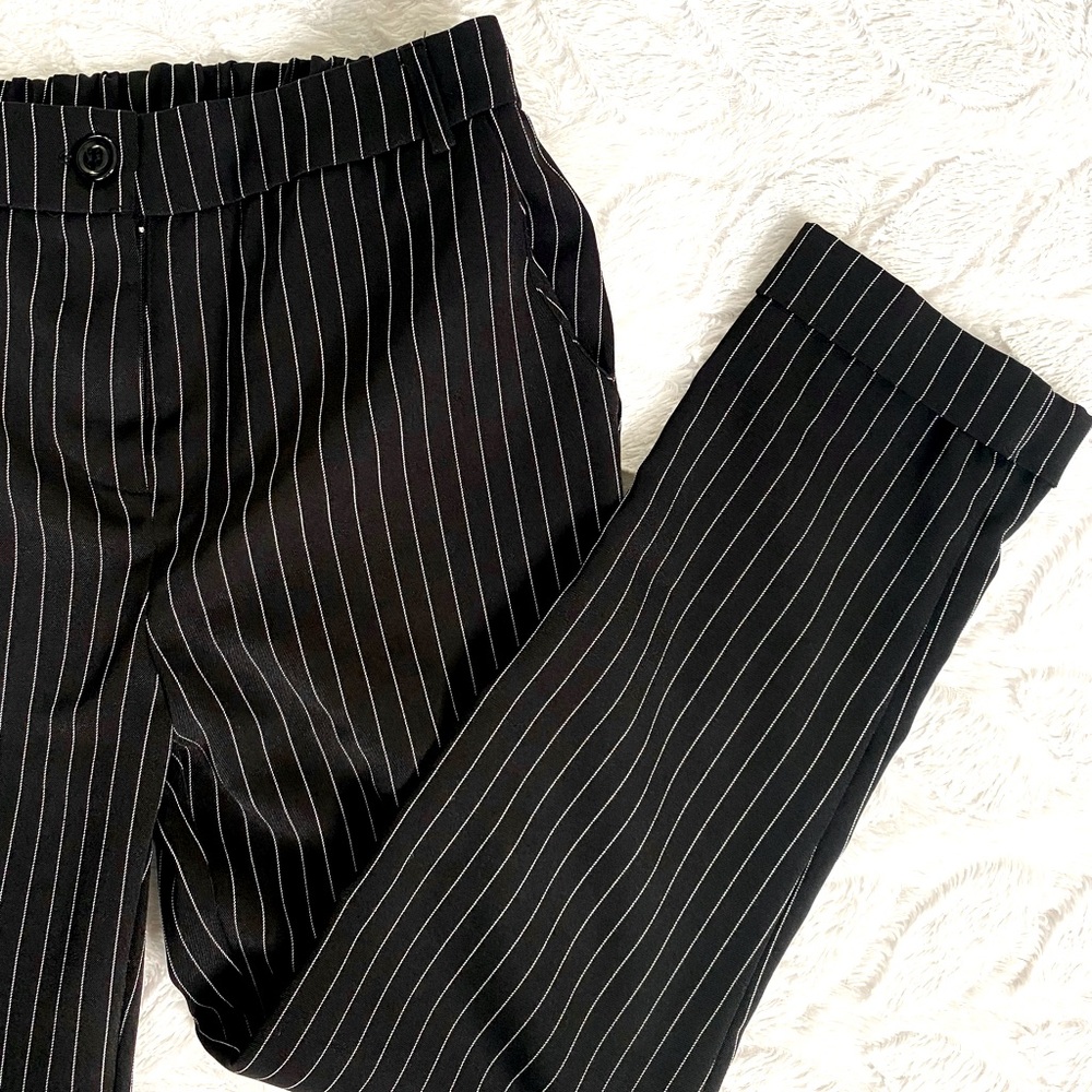Black work pants with stripes !